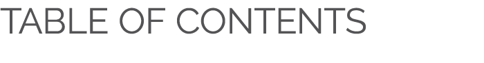 Table of Contents