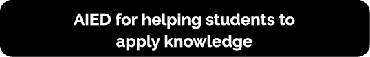 AIED for helping students to apply knowledge