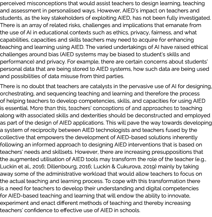 perceived misconceptions that would assist teachers to design learning, teaching and assessment in personalised ways....