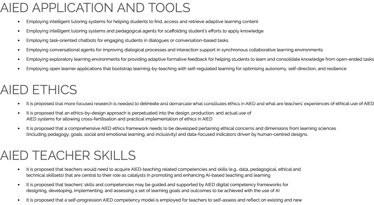 AIED application and tools • Employing intelligent tutoring systems for helping students to find, access and retrieve...