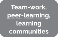 Team-work, peer-learning, learning communities