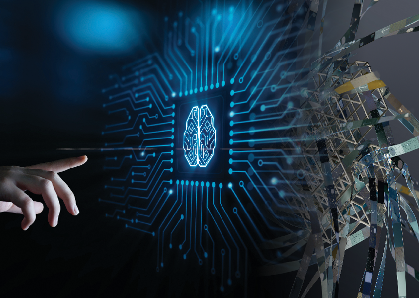 Artificial intelligence Machine Learning Business Internet Technology Concept.