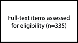 Full-text items assessed for eligibility (n=335)