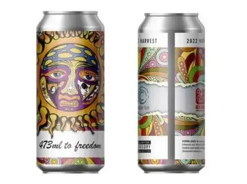Custom promotional beer label – Sublime 473ml to freedom