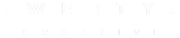 Twenty-3-creative-text-only-white