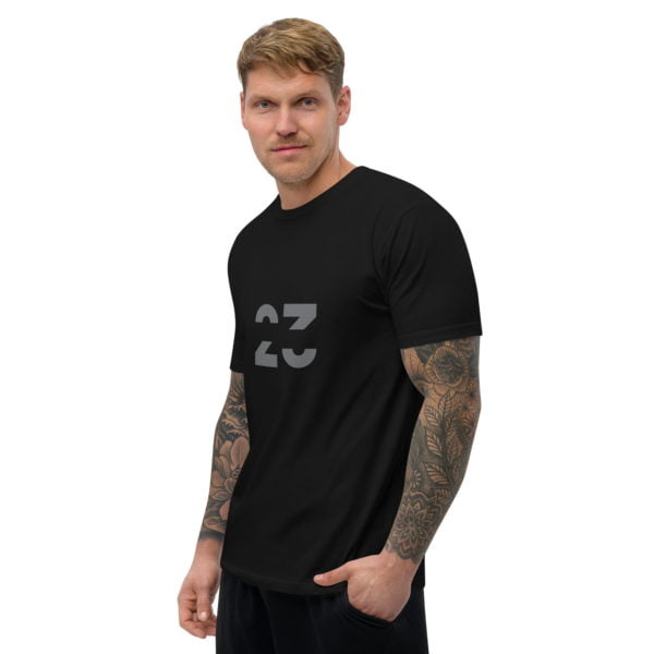 Men's 23 Ambigram Fitted T-shirt - Image 3