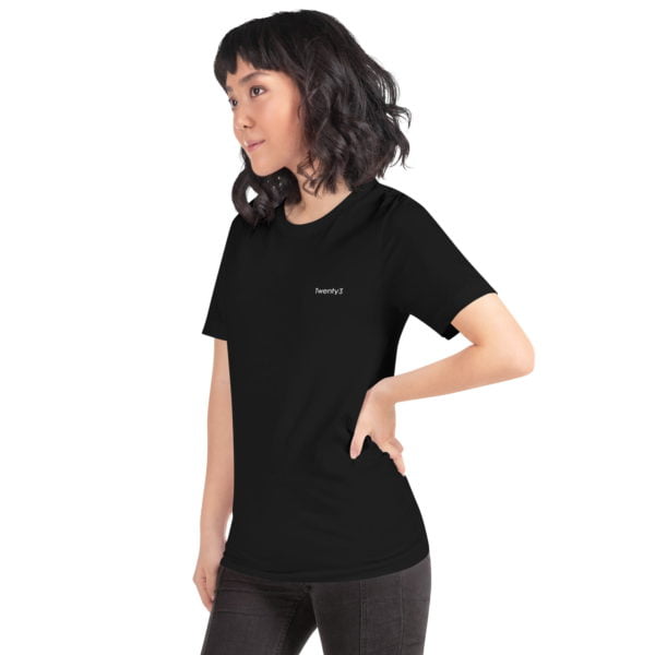 unisex staple t shirt black left front 6501d921988ce